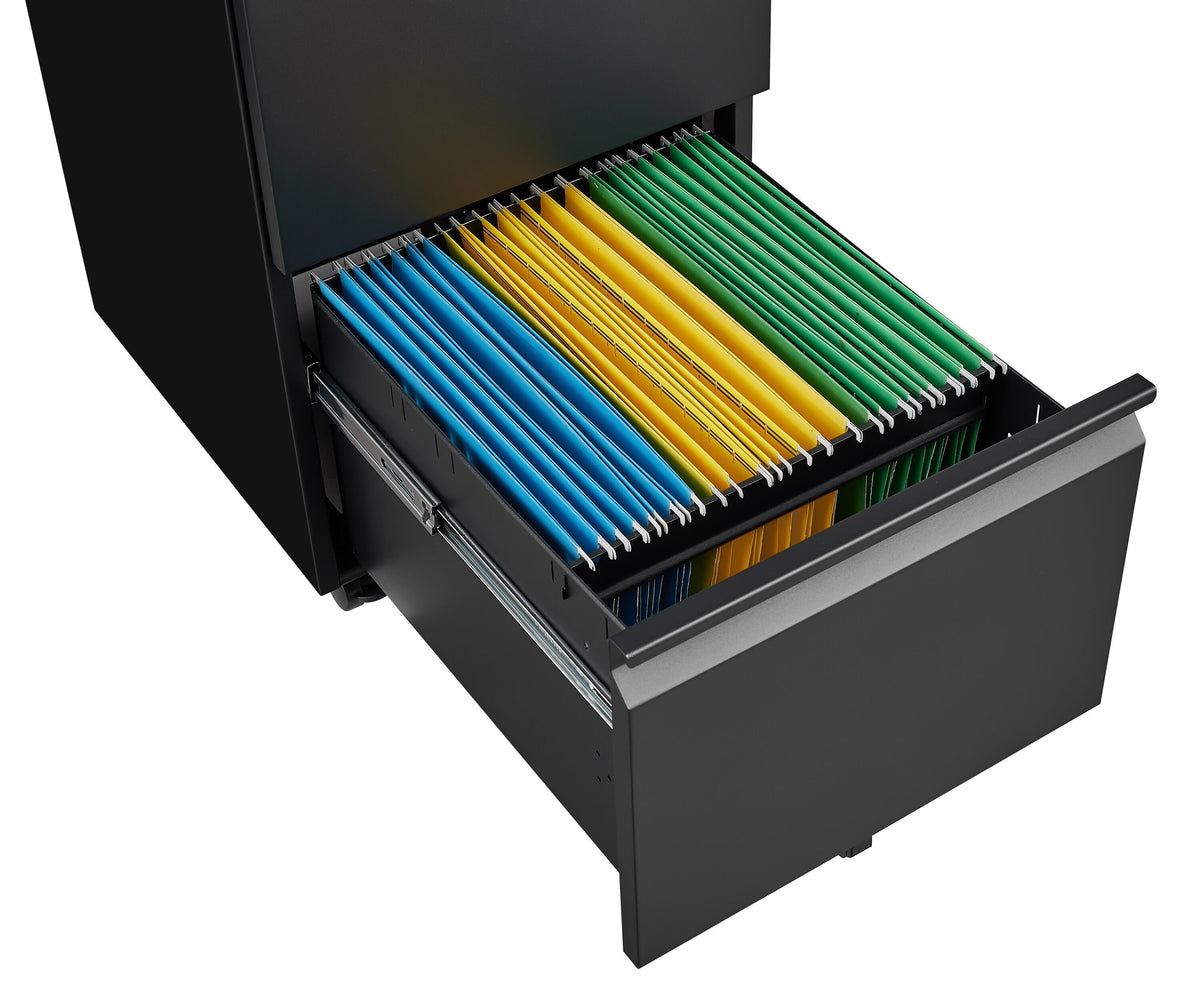 Maocao Hoom Black 2-Drawer 15.35-in File Cabinet