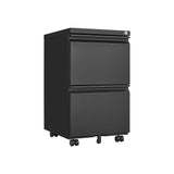 Maocao Hoom Black 2-Drawer 15.35-in File Cabinet