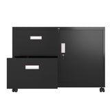 Maocao Hoom Black 2-Drawer 35.43-in File Cabinet