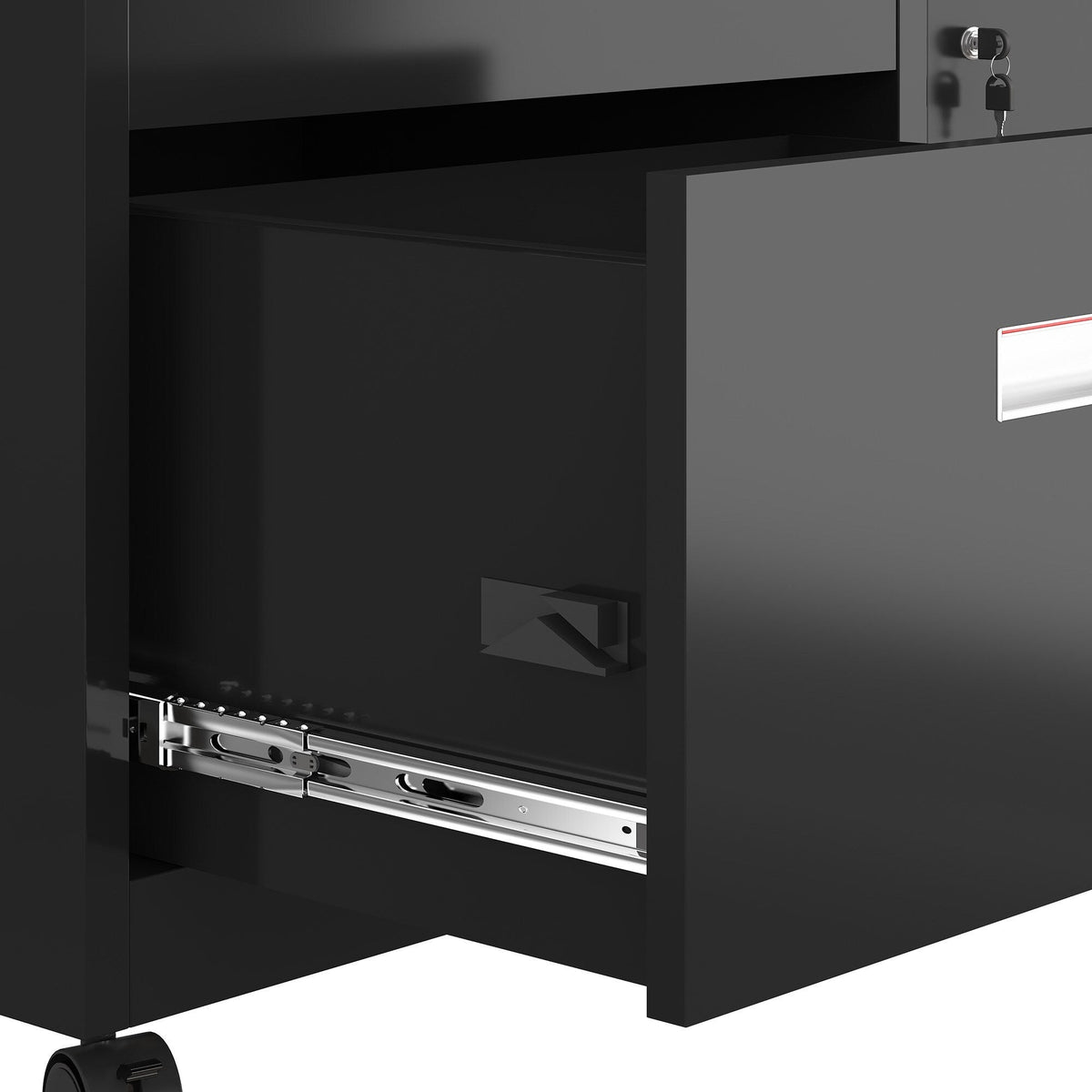 Maocao Hoom Black 2-Drawer 35.43-in File Cabinet