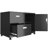 Maocao Hoom Black 2-Drawer 35.43-in File Cabinet