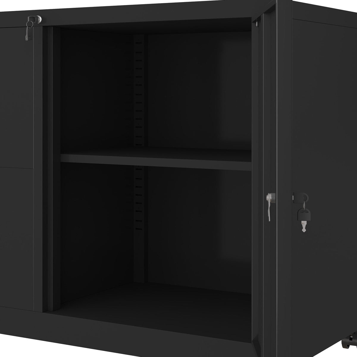 Maocao Hoom Black 2-Drawer 35.43-in File Cabinet