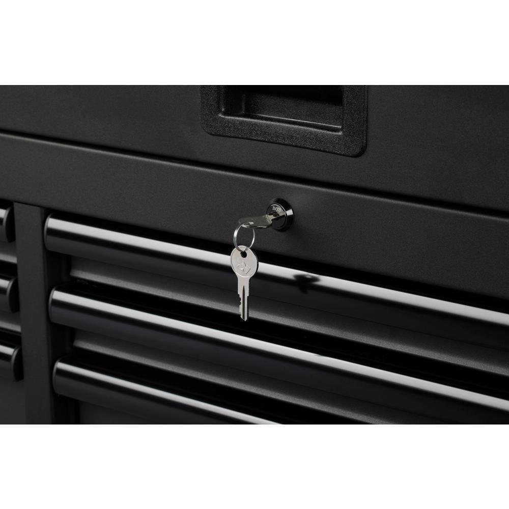 Heavy-Duty 52 in. W 6-Drawer, Deep Tool Chest in Matte Black