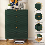 Mondawe 31.5 in. 5-Drawer  Chests Cabinet, Green