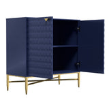 Mondawe 31.5 in. 2-Door Locker Accent Cabinet, Blue