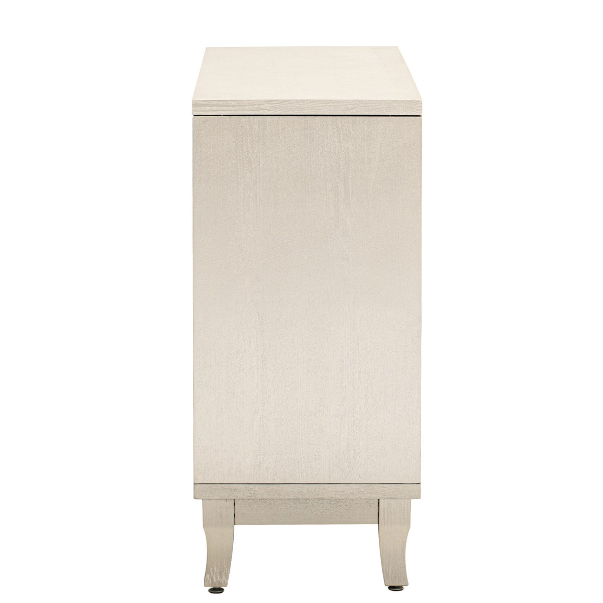 JIMSMAISON Retro yet classic mirrored sideboard, the farmhouse-style cabinet is matched with a drop-shaped silver metal handle, which perfectly integrates modern elements