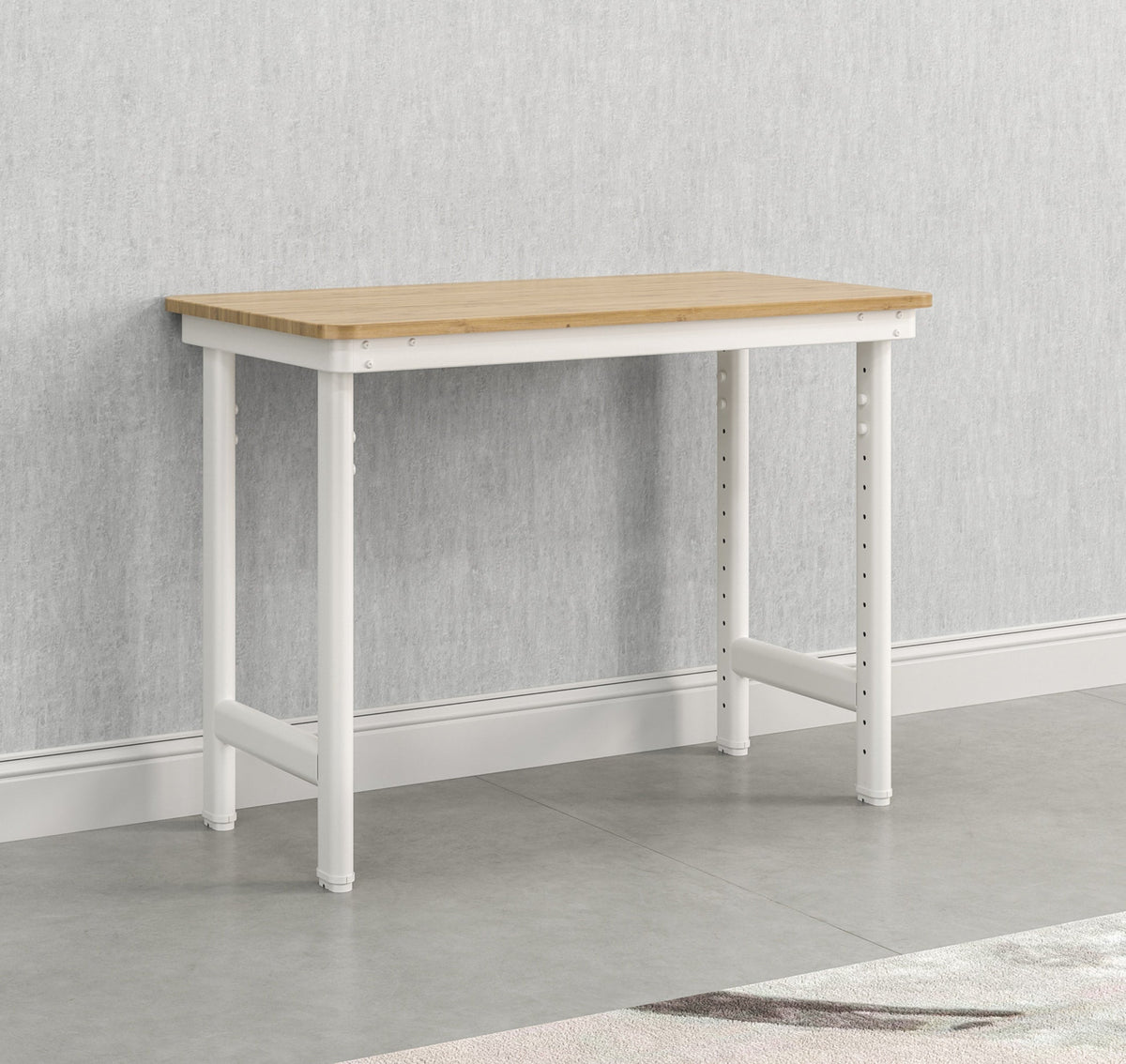 Everest Work Table 44-in W x 32-in H Steel Cloud White Freestanding Utility Storage Cabinet