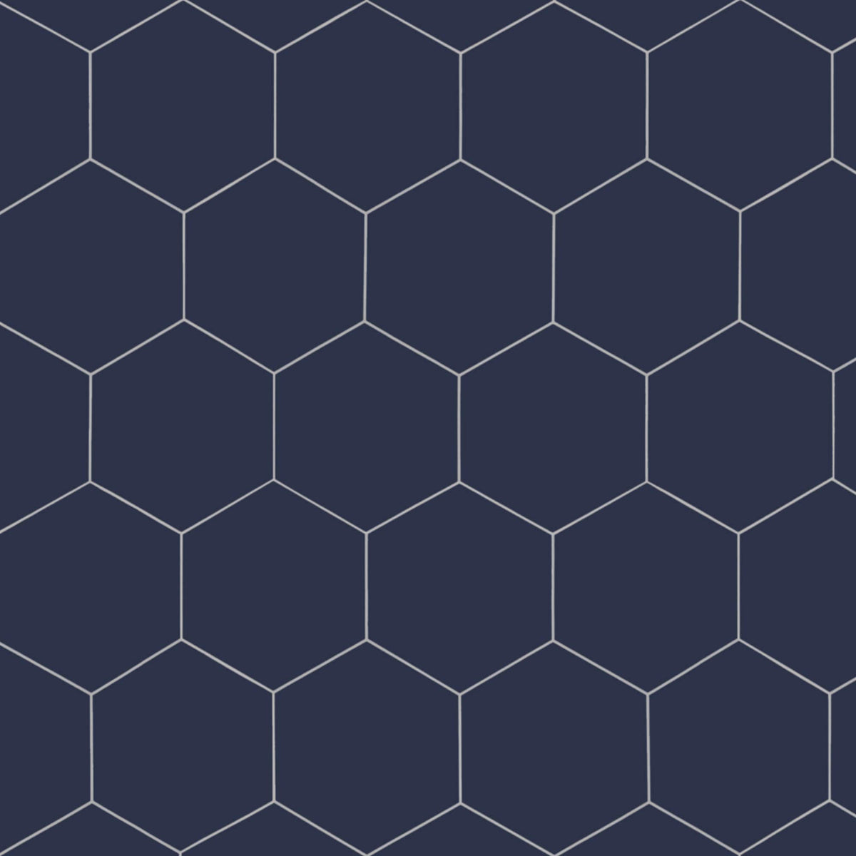 SUNWINGS Navy Blue 10-in x 11-in Matte Composite Hexagon Peel and stick Mosaic Wall Tile product image