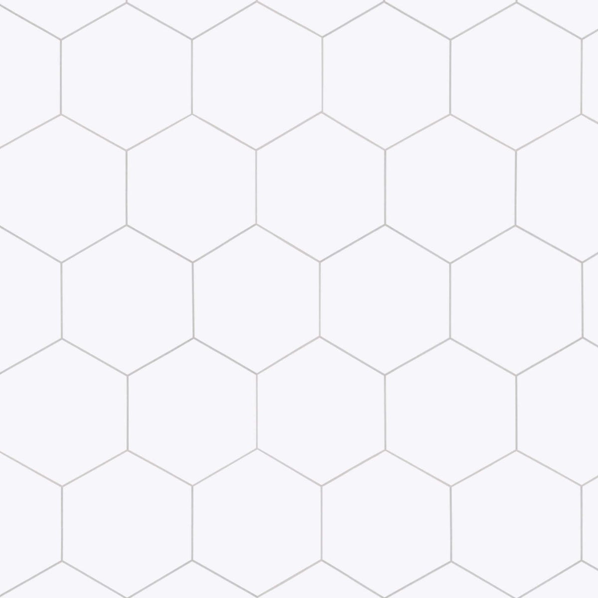 SUNWINGS White 10-in x 11-in Matte Composite Hexagon Peel and stick Mosaic Wall Tile product image
