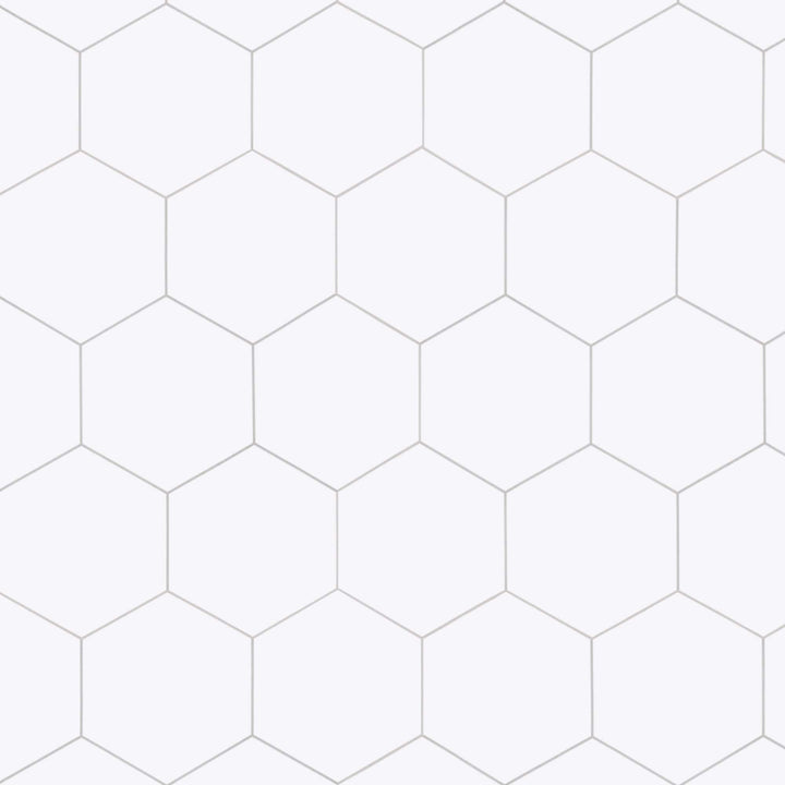 SUNWINGS White 10-in x 11-in Matte Composite Hexagon Peel and stick Mosaic Wall Tile product image