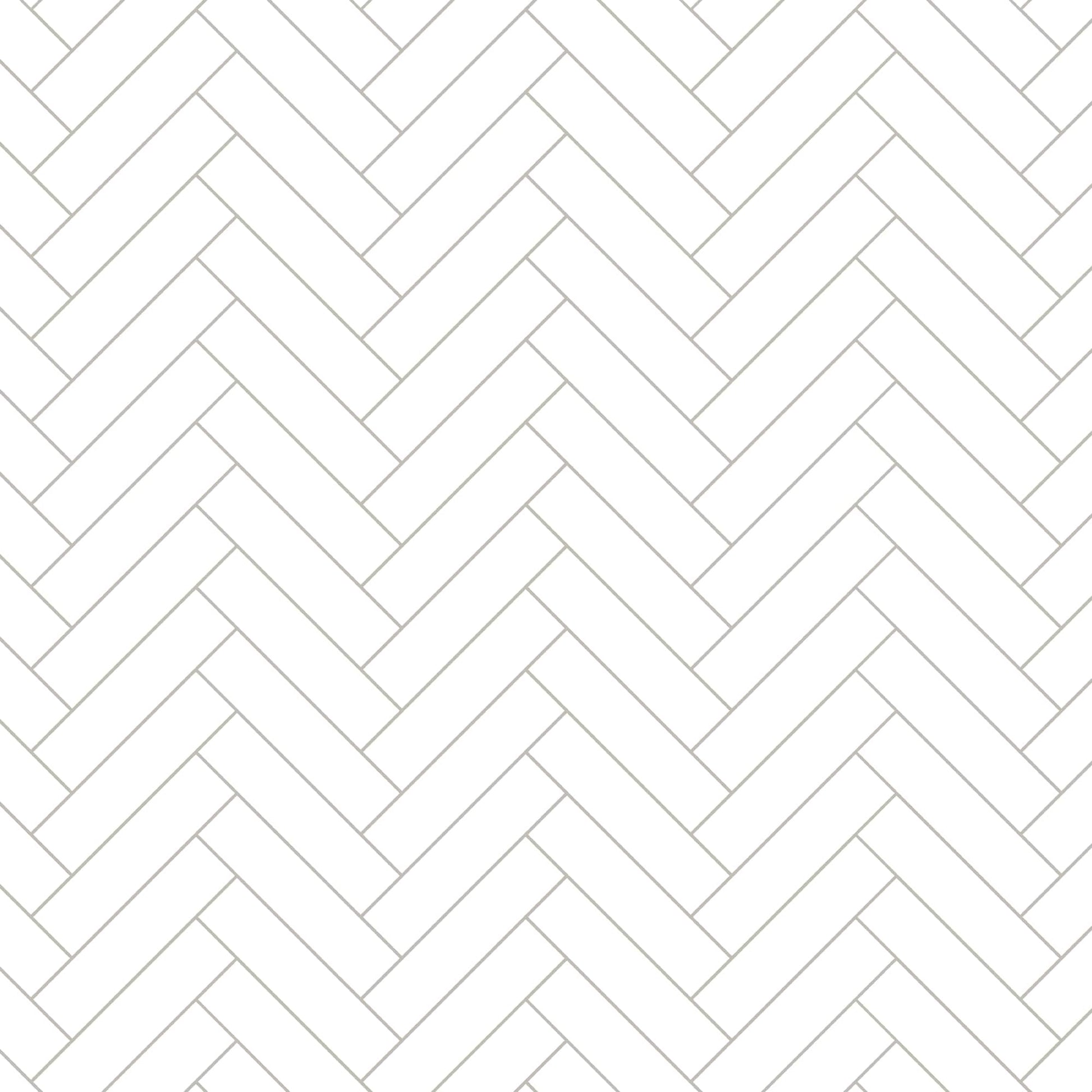 SUNWINGS White 12-in x 13-in Honed Composite Herringbone Peel and stick Mosaic Wall Tile product image