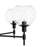 Hunter Xidane 5-Light Matte Black Mid-century Chandelier