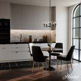 Hunter Xidane 5-Light Matte Black Mid-century Chandelier