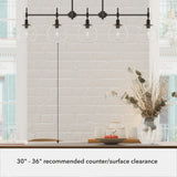 Hunter Xidane 5-Light Matte Black Mid-century Chandelier