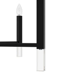 Hunter Sunjai 9-Light Matte Black Traditional Crystal Chandelier