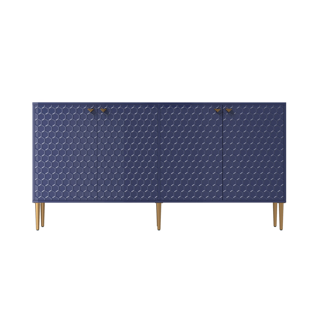 Clihome 15.75-in W x 31.25-in H Mdf Navy Freestanding Utility Storage Cabinet