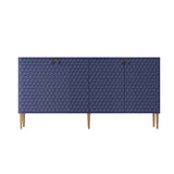 Clihome 15.75-in W x 31.25-in H Mdf Navy Freestanding Utility Storage Cabinet