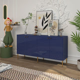 Clihome 15.75-in W x 31.25-in H Mdf Navy Freestanding Utility Storage Cabinet