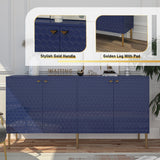 Clihome 15.75-in W x 31.25-in H Mdf Navy Freestanding Utility Storage Cabinet