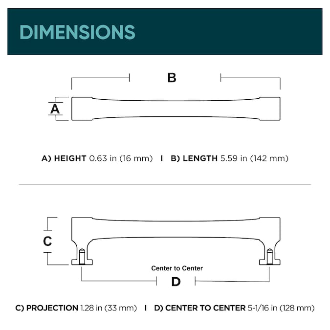 Origin21 Origin 21 Siri (76Mm) Center to Center Arch Bar Drawer Pull