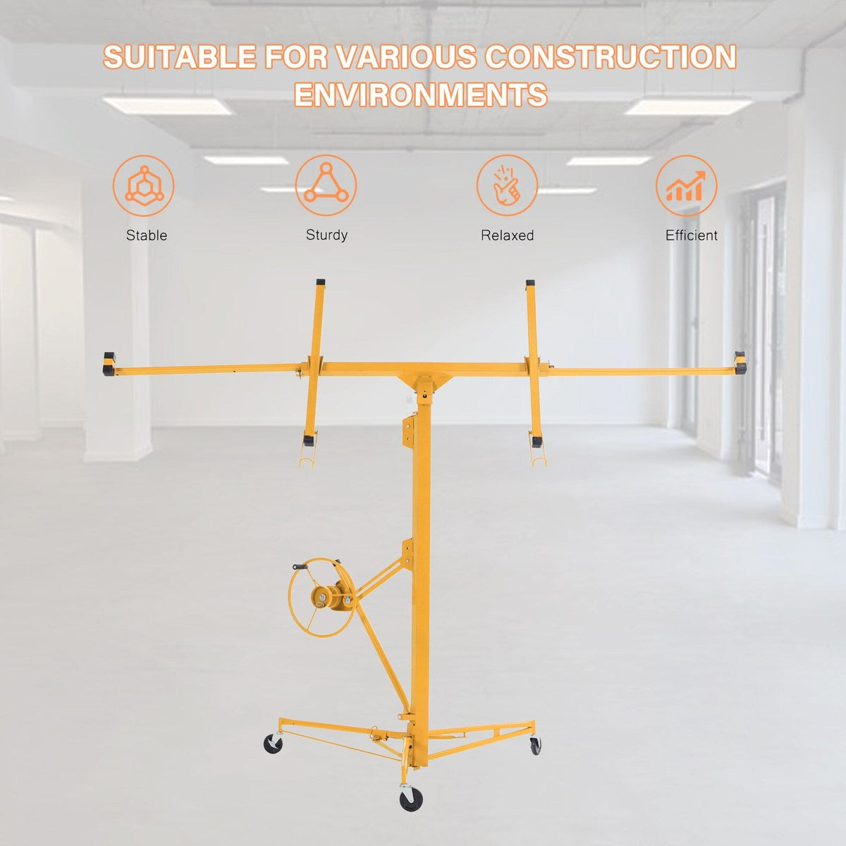 Maocao Hoom 16ft Drywall Lift 16-ft H x 53.5-in L x 53.5-in W Steel Drywall Lift