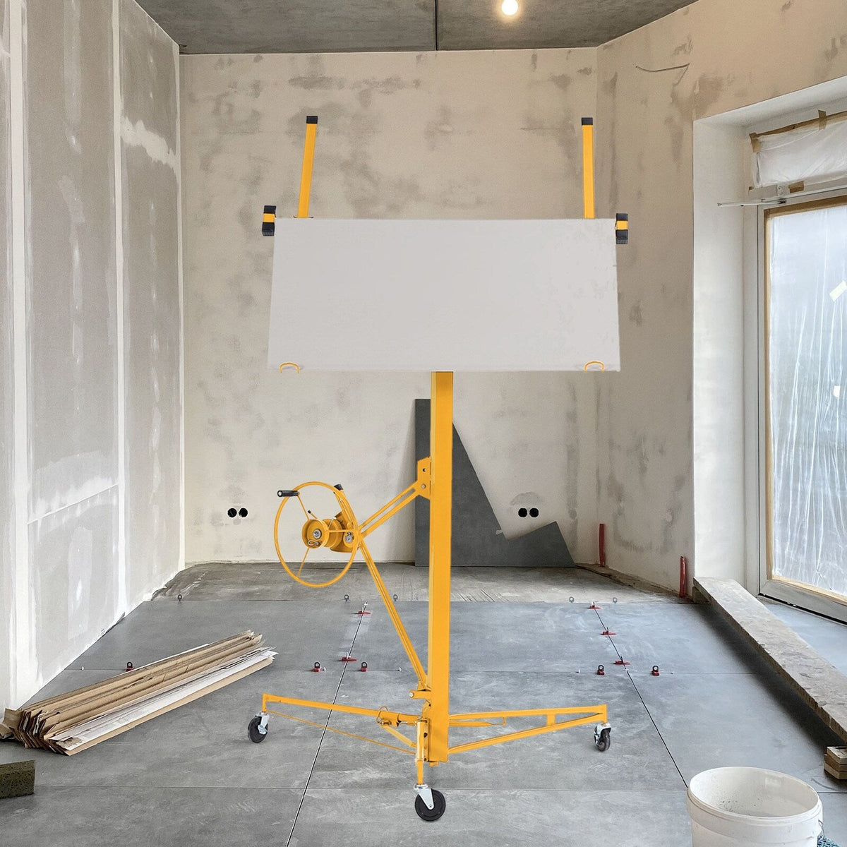 Maocao Hoom 16ft Drywall Lift 16-ft H x 53.5-in L x 53.5-in W Steel Drywall Lift