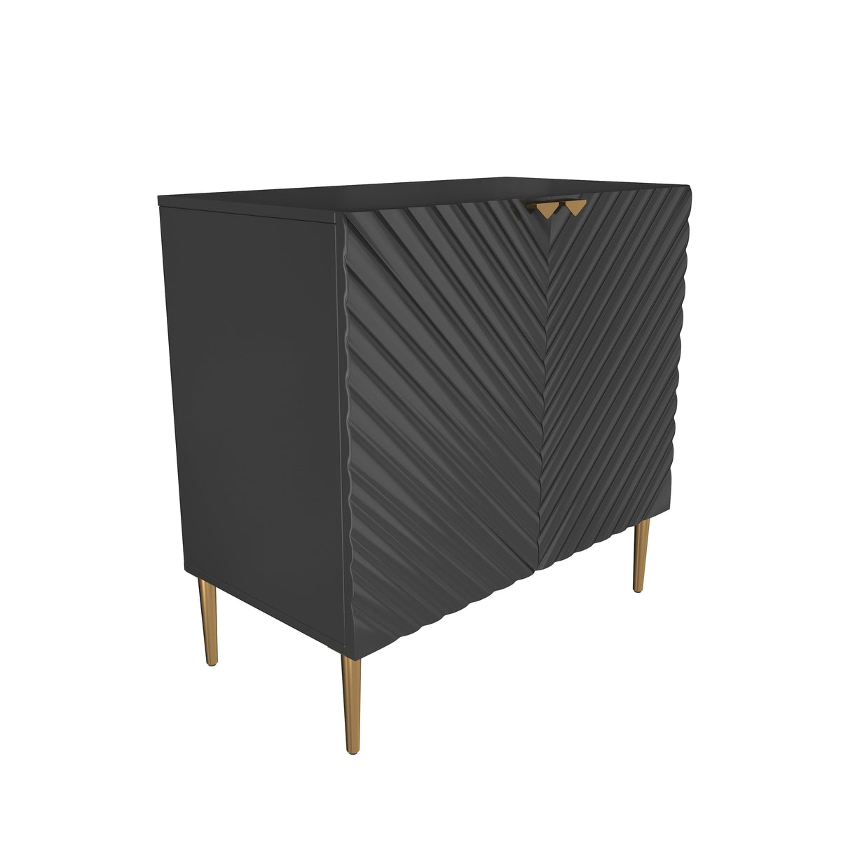 Clihome 15.75-in W x 31-in H Mdf Black Freestanding Utility Storage Cabinet
