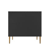 Clihome 15.75-in W x 31-in H Mdf Black Freestanding Utility Storage Cabinet