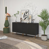 Clihome 15.75-in W x 31-in H Mdf Black Freestanding Utility Storage Cabinet