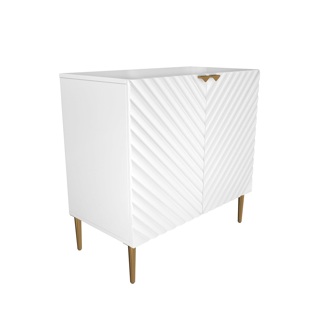 Clihome 15.75-in W x 31-in H Mdf White Freestanding Utility Storage Cabinet