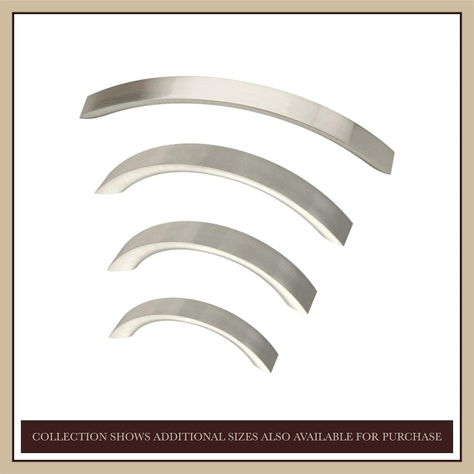 allen + roth Alaric (128Mm) Center to Center Satin Nickel Arch Handle Drawer Pull