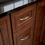 allen + roth Alaric (128Mm) Center to Center Satin Nickel Arch Handle Drawer Pull