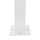 Deckorators 2.5-in x 2.5-in x 3-1/4-ft Textured White Aluminum Deck Line Post