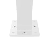 Deckorators 2.5-in x 2.5-in x 4-1/2-ft Textured White Aluminum Deck Middle Stair Post