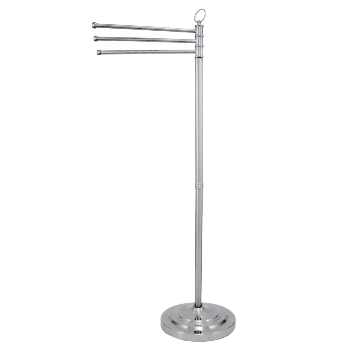 Elements of Design Vintage Chrome Freestanding Triple Towel Rack (40.75-in H, 13-in L, 10-in Base)
