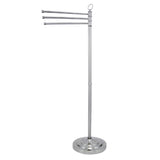 Elements of Design Vintage Chrome Freestanding Triple Towel Rack (40.75-in H, 13-in L, 10-in Base)