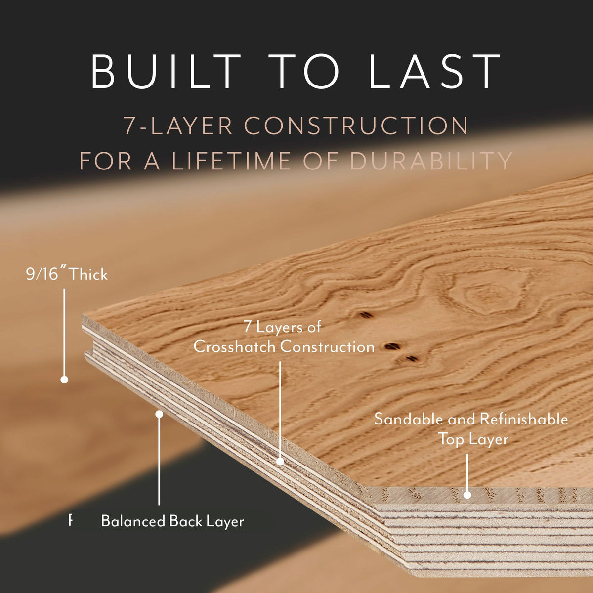 Element Flooring Hickory Thistle hardwood flooring — detail view