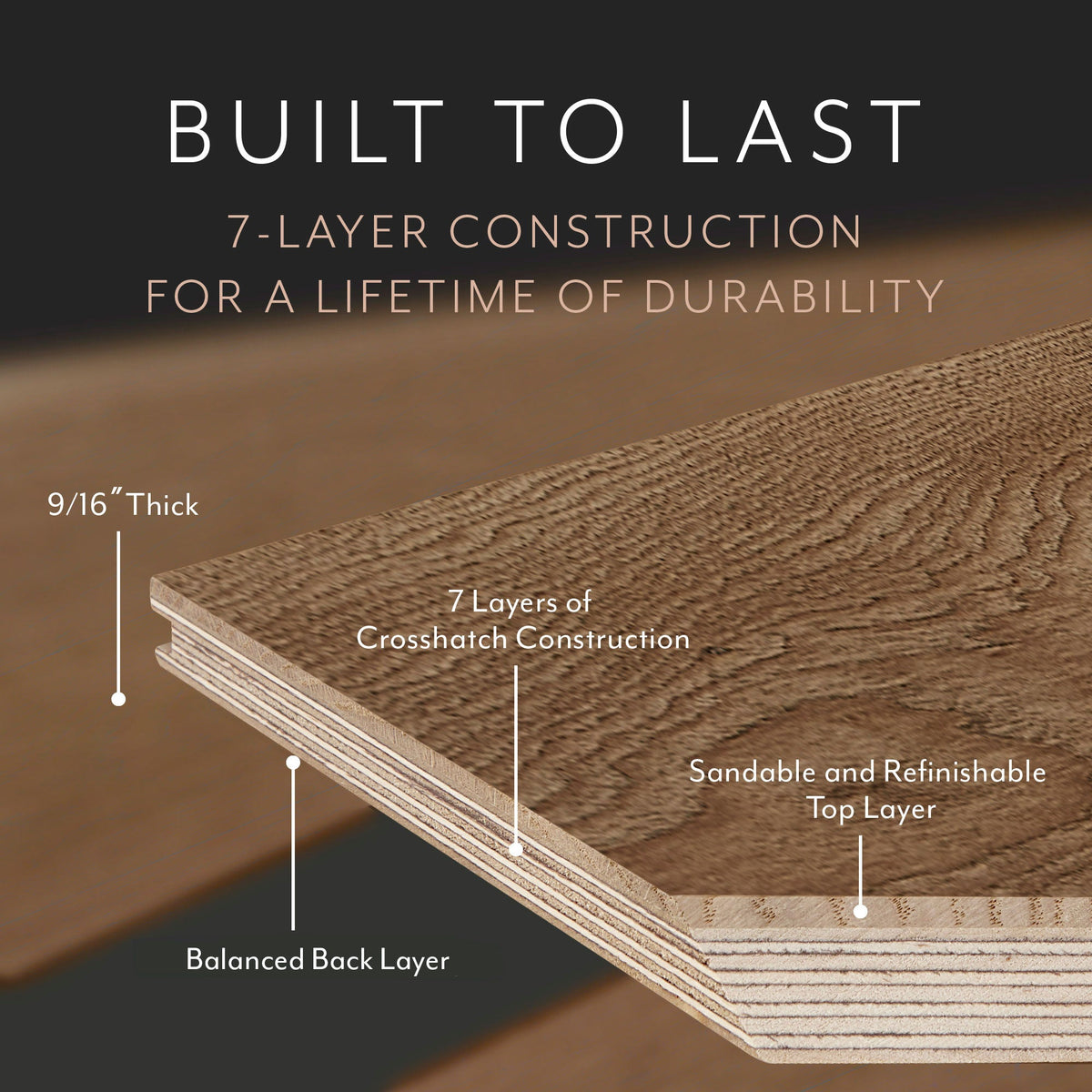 Element Flooring Hickory Plush Knot hardwood flooring — detail view