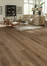 Element Flooring Hickory Plush Knot hardwood flooring — installed room view