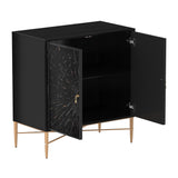 Clihome 15.75-in W x 31.63-in H Mdf Black Freestanding Utility Storage Cabinet