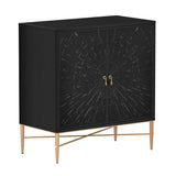 Clihome 15.75-in W x 31.63-in H Mdf Black Freestanding Utility Storage Cabinet