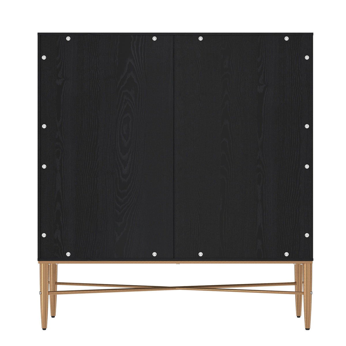 Clihome 15.75-in W x 31.63-in H Mdf Black Freestanding Utility Storage Cabinet