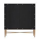 Clihome 15.75-in W x 31.63-in H Mdf Black Freestanding Utility Storage Cabinet