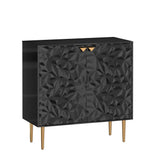 Clihome 15.75-in W x 31.93-in H Mdf Black Freestanding Utility Storage Cabinet