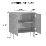 Clihome 15.75-in W x 31.93-in H Mdf Black Freestanding Utility Storage Cabinet