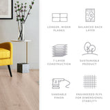 Element Flooring European white oak Roman Sand hardwood flooring — color and finish detail