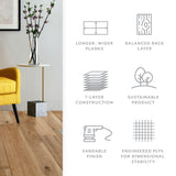 Element Flooring Hickory Hunter's Hollow hardwood flooring — color and finish detail