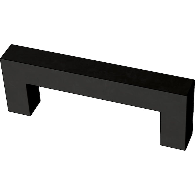 Origin21 Origin 21 Casper 3-in (76Mm) Center to Center Matte Black Rectangular Handle Drawer Pull