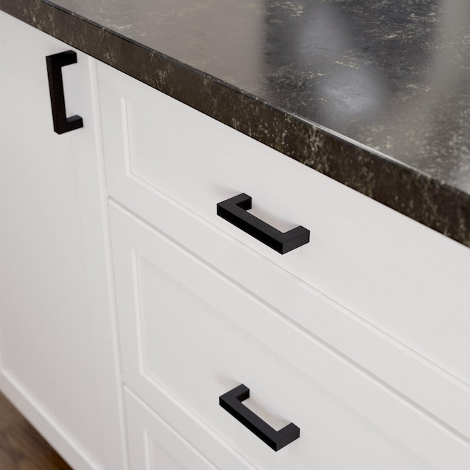 Origin21 Origin 21 Casper 3-in (76Mm) Center to Center Matte Black Rectangular Handle Drawer Pull