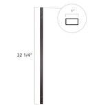 Deckorators 3/4-in x 32-in Bronze Aluminum Rectangular Deck Baluster (10-Pack)